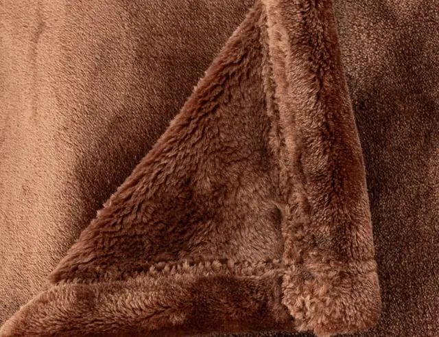 Κουβέρτα Cuddly Atmosphera με διαστάσεις 230x180cm - Brown 204414D 2