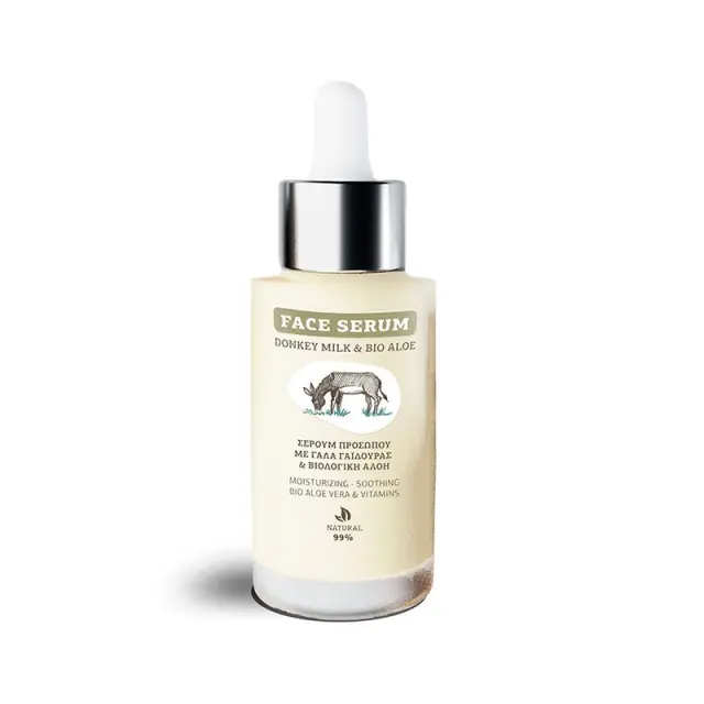 Serum Προσώπου Γάλα Γαϊδούρας & Βιολογική Αλόη Βέρα 30ml