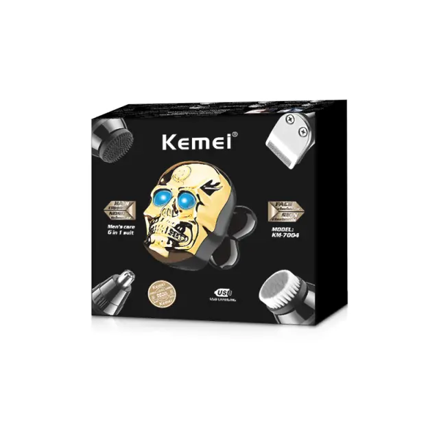 Ξυριστική μηχανή KEMEI KM-7004 6σε1 3