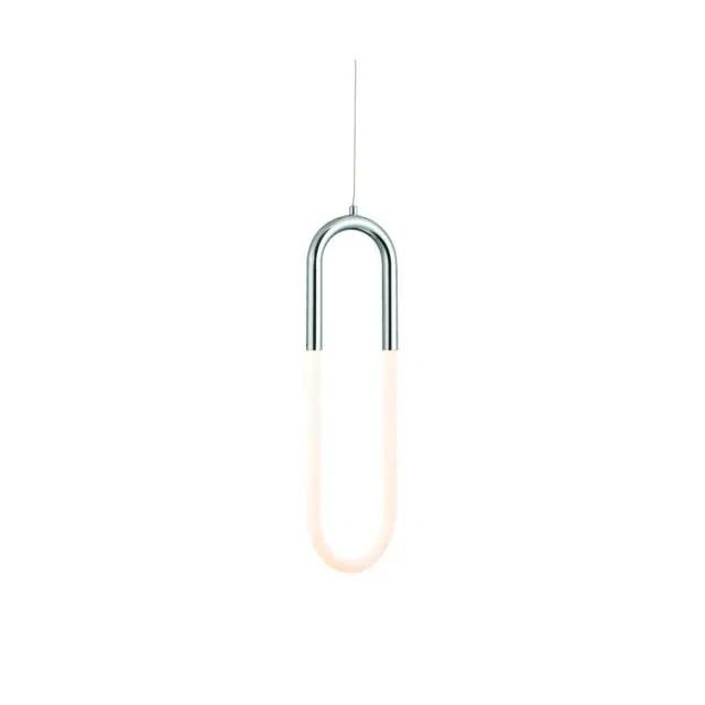 AcaLight Offer NETTO ΦΩΤΙΣΤΙΚΟ ΚΡΕΜΑΣΤΟ ΧΡΩΜΙΟ ΜΕΤΑΛΛΙΚΟ LED 8W 3000K 560Lm IP20 145Χ2350mm