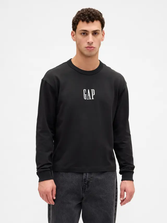 Gap Logo Μπλούζα black