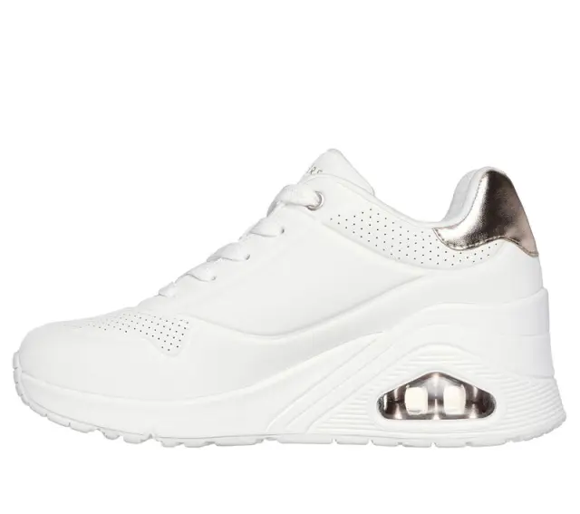 Skechers Uno Wedge Γυναικεία Sneakers Λευκά - 38 3