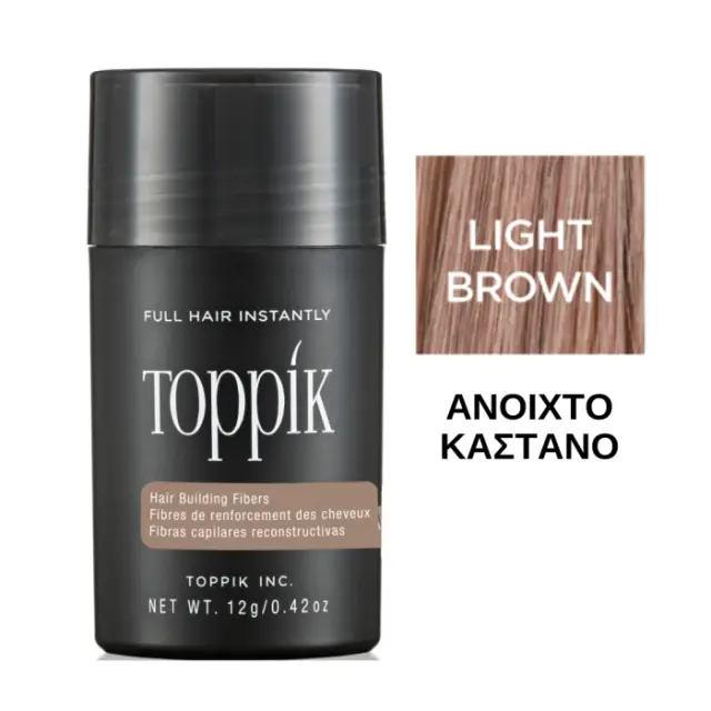 Toppik Hair Building Fibers Light Brown 12g NB 2
