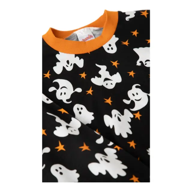 Minerva Βρεφική Πυτζάμα Unisex Ghosts, Χρώμα Black-White Ghosts 2