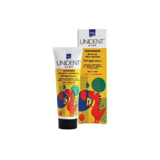 INTERMED Unident Kids Toothpaste 500 ppm Φθοριούχος οδοντόκρεμα για την φροντίδα των παιδικών δοντιών 50ml