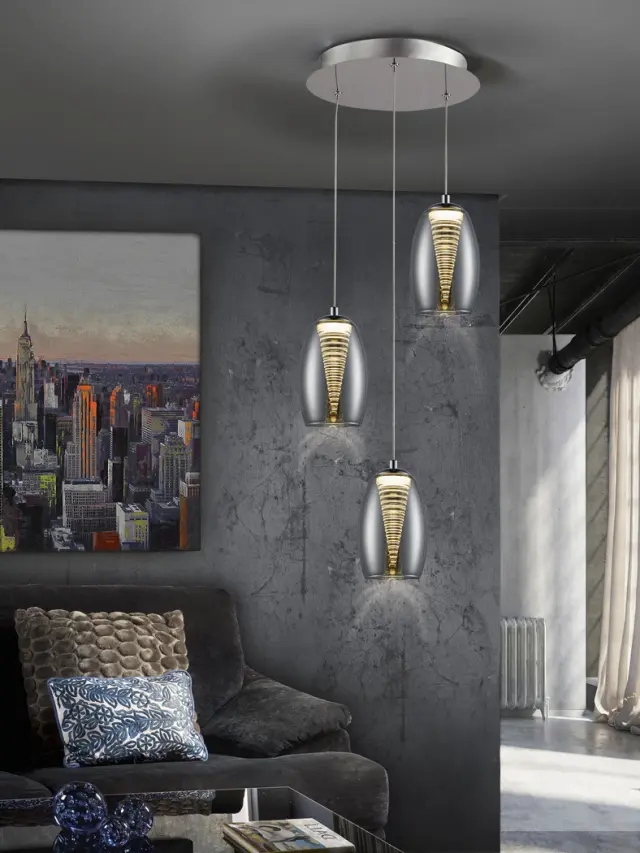NEBULA LAMP 3L LED CHROME φωτιστικό κρεμαστό Χρώμιο 2