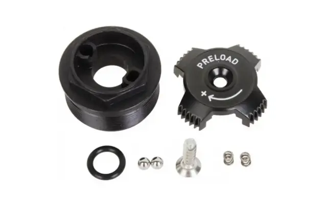 ΑΝΤΑΛΛΑΚΤΙΚΟ ROCKSHOX TOP CAP/PRELOAD ADJUSTER KNOB, ALUMINUM - 2010 TORA XC/SL, 2011 RECON SILVER