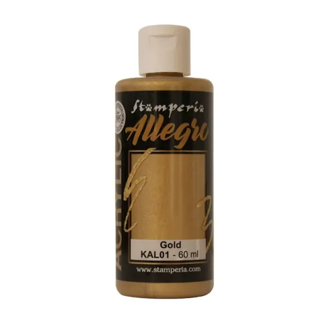 Χρώμα ακρυλικό Allegro 59ml, Metallic gold
