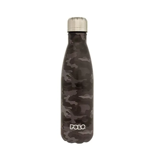 Polo Θερμός Stainless Steel 500ml Army Μαύρο (949004-8417)