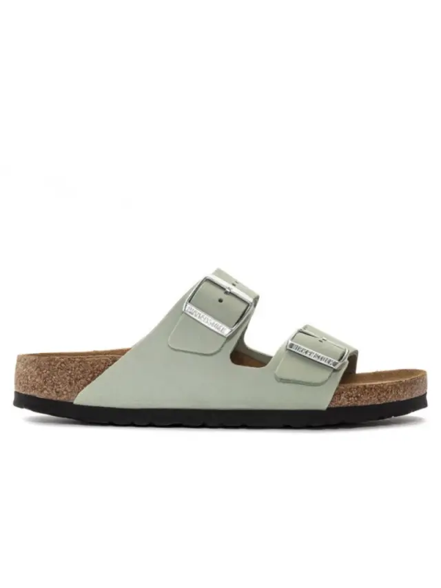 Birkenstock Πέδιλα Γυναικείο δέρμα Nubuck Πράσινο BIR/ARIZONA SOFT 1024213 MATCHA 3