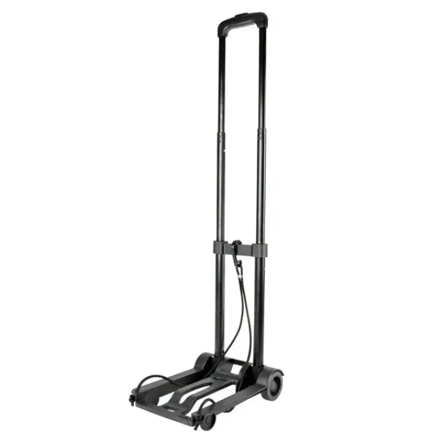 Trolley foldable plastic black