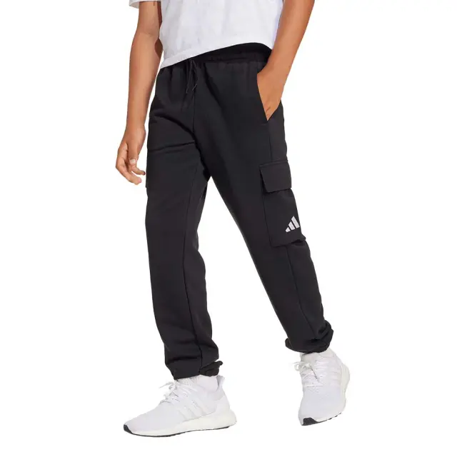 adidas Sportswear Boy's Small Logo French Terry Cargo Pant Μαύρο JC9762 (adidas Sportswear) - 164