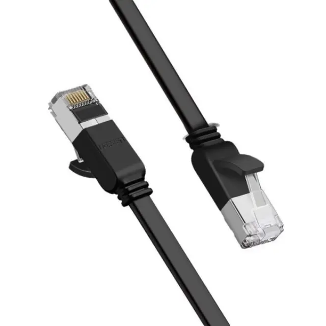 Ugreen® Rj45 Ethernet Flat Καλώδιο Δικτύου U/UTP Cat.6 2m- Black