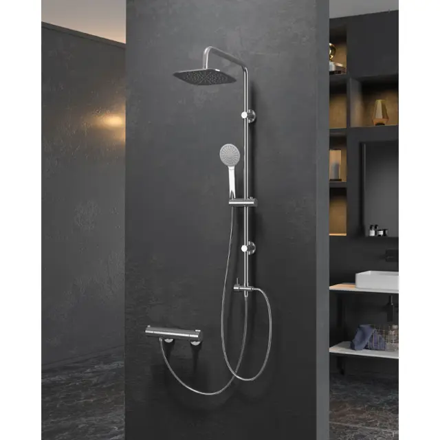 Κολώνα σταθερού ντους GIOTA C6306B CHROME
