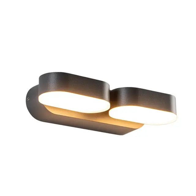 LED SMD WALL LUMINAIRE 13W 630LM 100° 230V AC 3.000K DARK GREY CRI80 IP54 30.000HRS / LG1682G