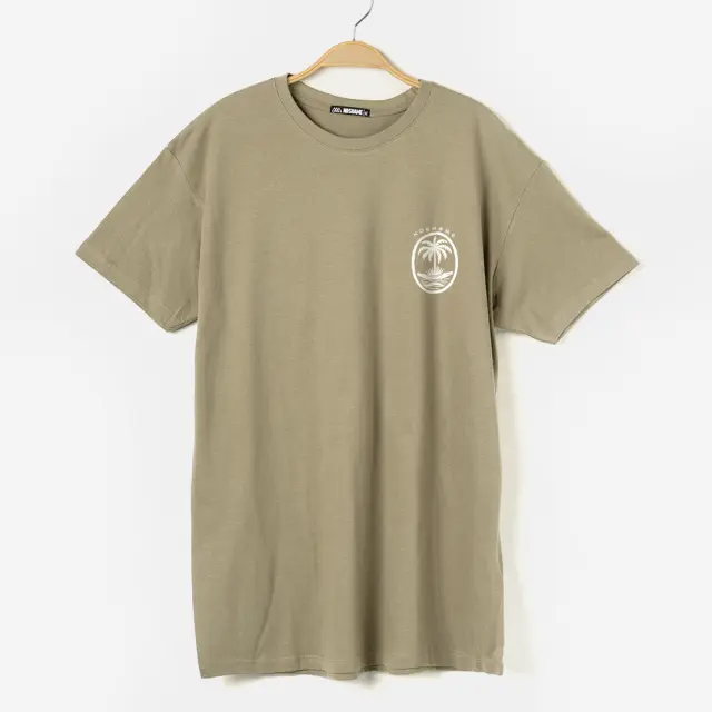 T-shirt Noshame® Χακί με τύπωμα Palm - 132598 - XXL 2