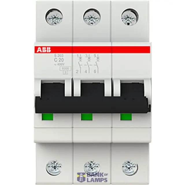 S203-C20 Miniature Circuit Breaker - 3P - C - 20 A