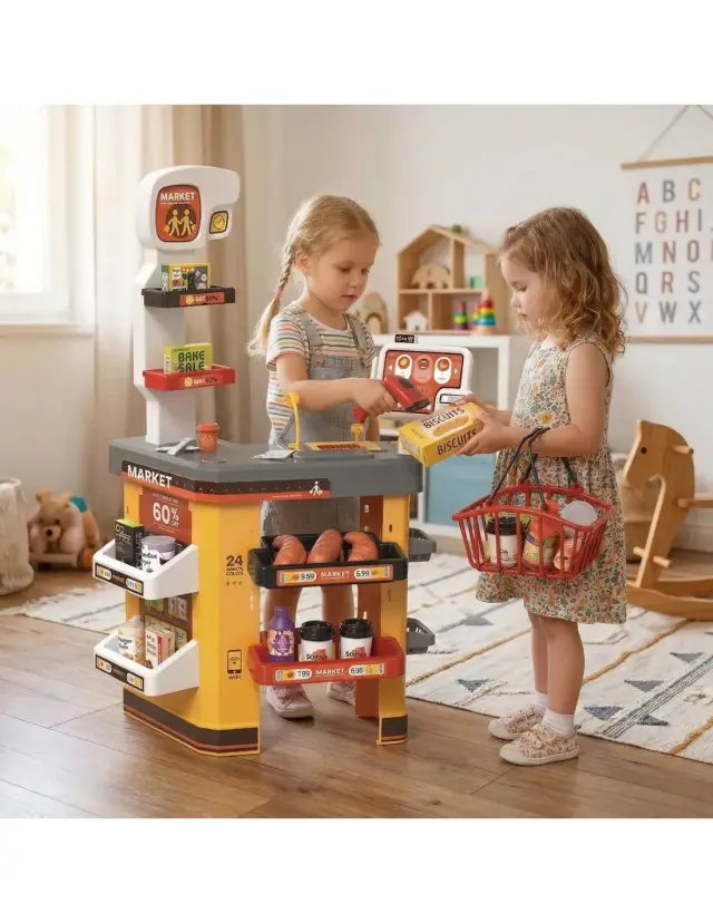 Woopie Διαδραστικό Παιδικό Super Market με Ταμείο & Αξεσουάρ 2