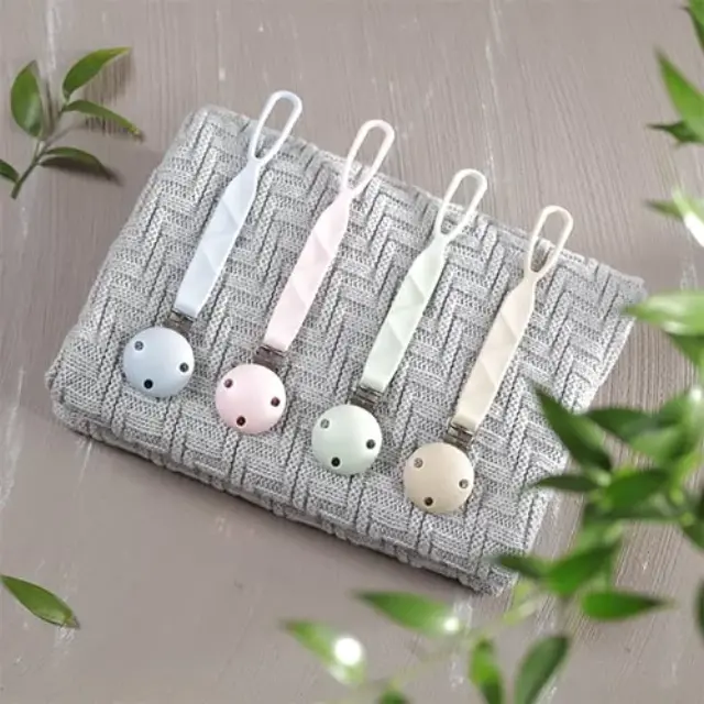 Babyono Κλιπ Πιπίλας από Σιλικόνη Ροζ 3