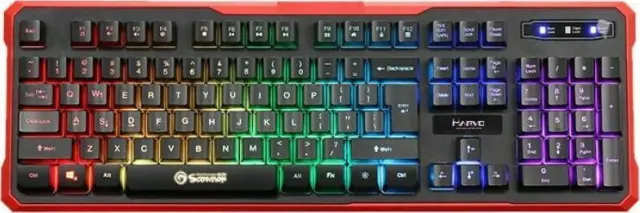 Marvo Gaming Πληκτρολόγιο με φωτιζόμενα πλήκτρα KG629G