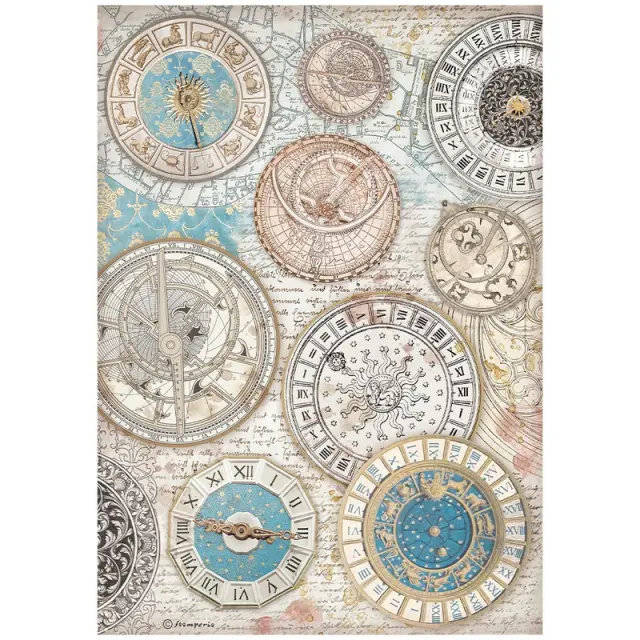 Ριζόχαρτο ντεκουπάζ Stamperia 21x29cm A4, Venice City of Art, Zodiac