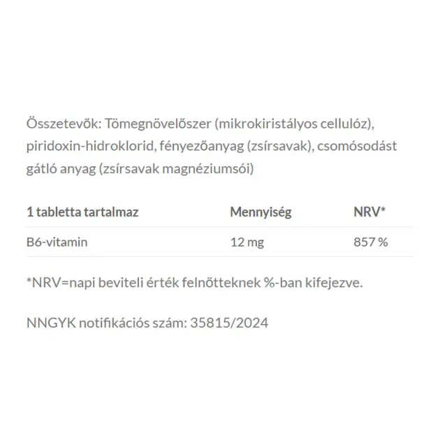 JutaVit Vitamin B6 12 mg (Piridoxin) 2
