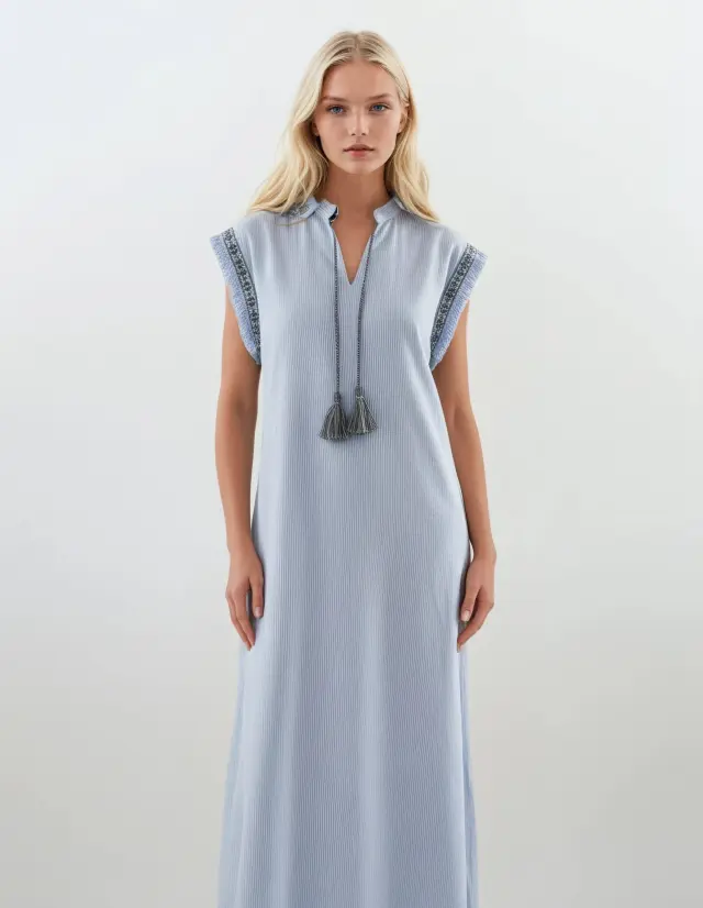 S663 - Type - BEACHDRESS LONG SEA STRIPE - S 2