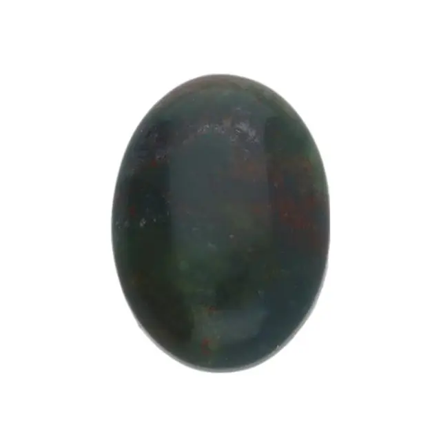 Καμπουσόν Αχάτης Dark Green - Οβάλ 13x18mm - 2τεμ