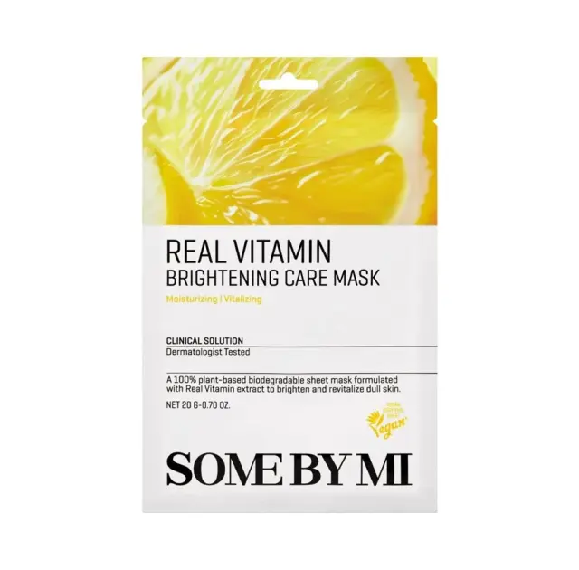 Some By Mi - Real Vitamin Brightening Care Mask 1pcs Μάσκα Περιποίησης Προσώπου 1τμχ.