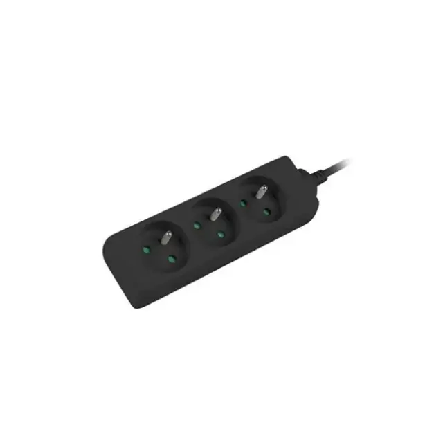 Lanberg Power Strip 3m 3x PL Black (PS0-03E-0300-BK)