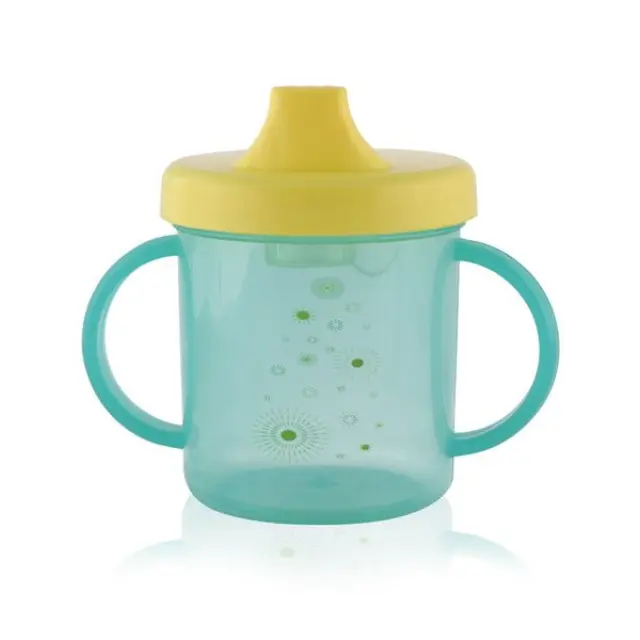 Lorelli Κύπελλο 210ml με Σκληρό Στόμιο και Λαβές Green 10230560003