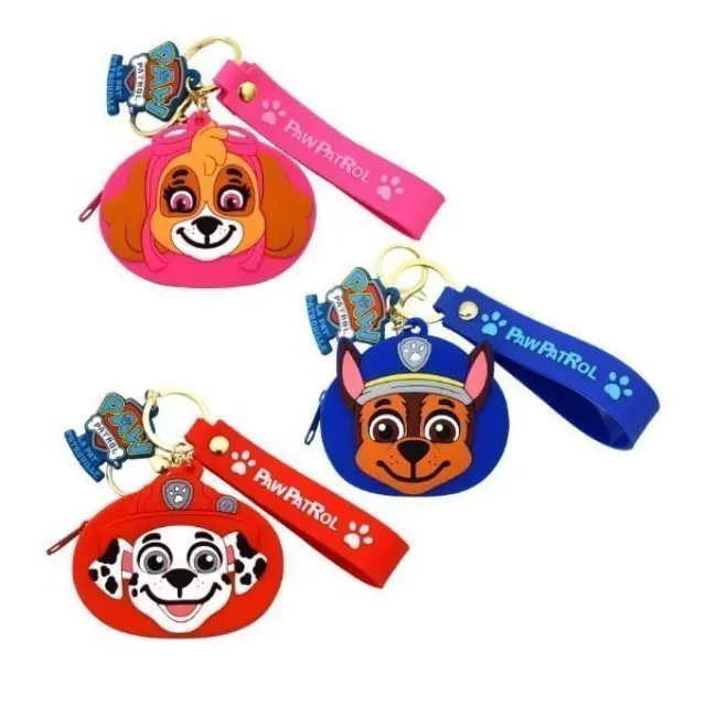 Orion TakeCare Paw Patrol Πορτοφόλι με Mπρελόκ σε Κόκκινο, Μπλε & Ροζ