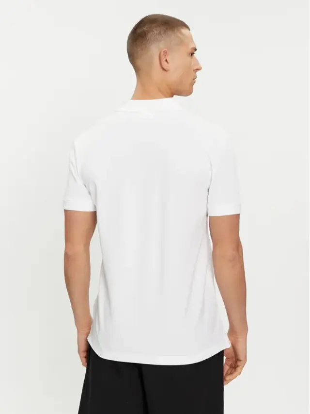 Calvin Klein - Ανδρική Μπλούζα Κοντομάνικη Polo Institutional Regular Fit J30J325495-YAF Λευκό 2