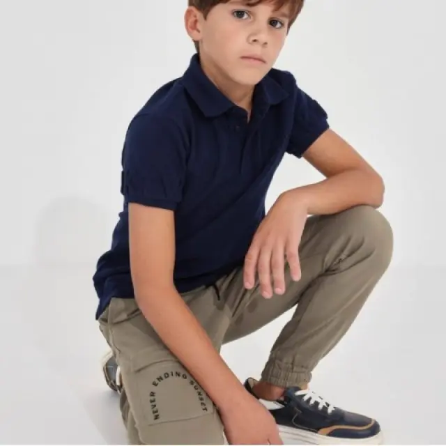 Junior 10 έως 18 ετών Παντελόνι μακρύ σπορ από βαμβάκι γκρι σκούρο - 16Ε 2