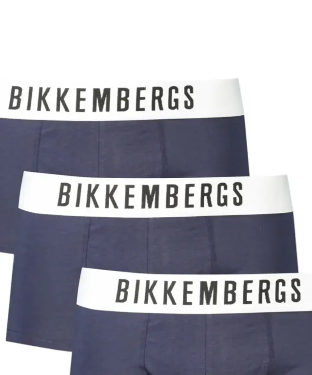 Bikkembergs - Ανδρικά Μποξεράκια 3Pack BKK1UTR10TR-NAVY Μπλε Σκούρο 3