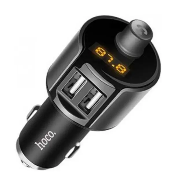 Hoco FM Transmitter Αυτοκινήτου E19 με USB HOC-E19-BK 3