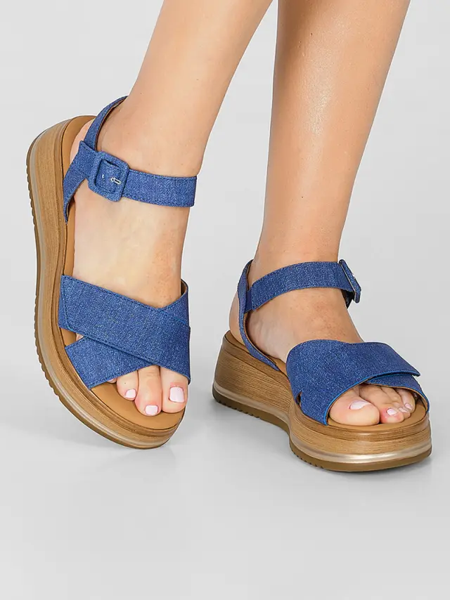 Gabor Πέδιλα Γυναικείο δέρμα Μπλέ GAB/62741 16-BLUE 2