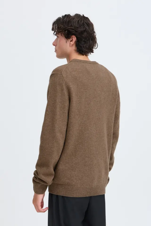Casual Friday KARL Ανδρικό Μάλλινο Πλεκτό – Chocolate Chip Melange - XXL 2