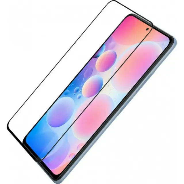 Tempered Glass Full Cover Xiaomi Poco F3 Black FULL GLUE