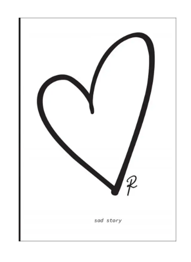 Τετράδιο Ριγέ Β5 For a Sad Story Ρενέ / HP.BTS.NOT.023 (Χάρτινη Πόλη)