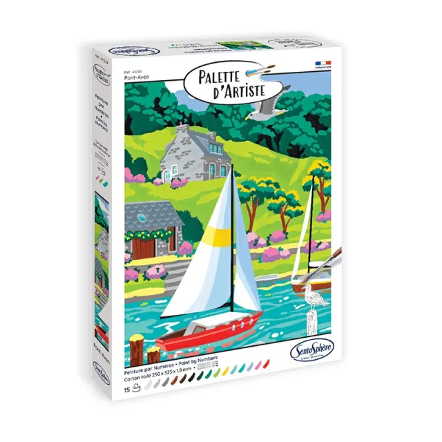 SentoSphere PALETTE D'ARTISTE Paint by Numbers - Pont-Aven 028-45204