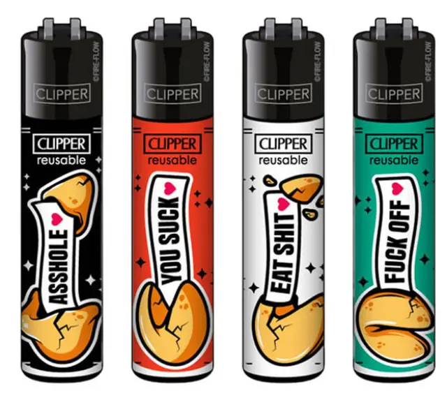 Clipper Αναπτήρας Μεγάλος - Fortune Cookies (Ειδική Εκδοση 18+)