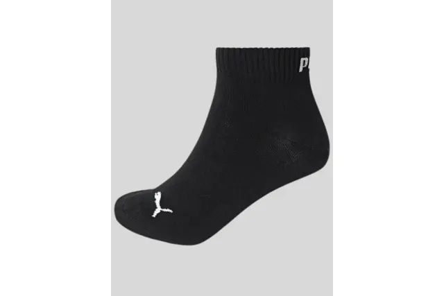 Puma Unisex Plain 3 Pack Quarter 3/4 Dobotex Socks Μαύρο 701230337-200 (Puma) - Large 3