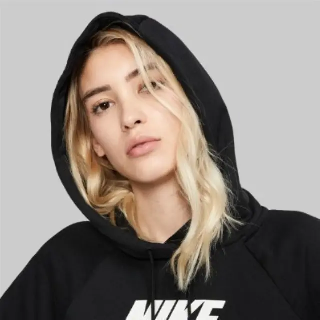 Nike Sportswear Essential Fleece Hoodie (BV4126-010) - Μαύρο - M 3
