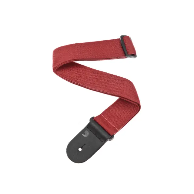 PWS101 D Addario Polypropylene Guitar Strap, Red