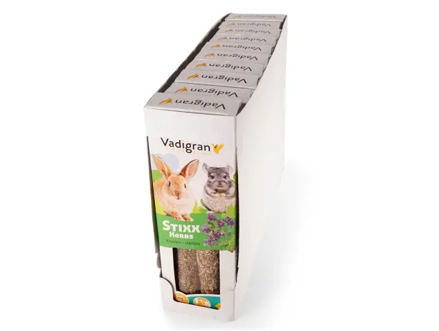 Vadigran Stixx Rabbit & Chinchilla Herbs Στικς με Βότανα για Κουνέλια & Τσιντσιλά 2τμχ 100gr 3