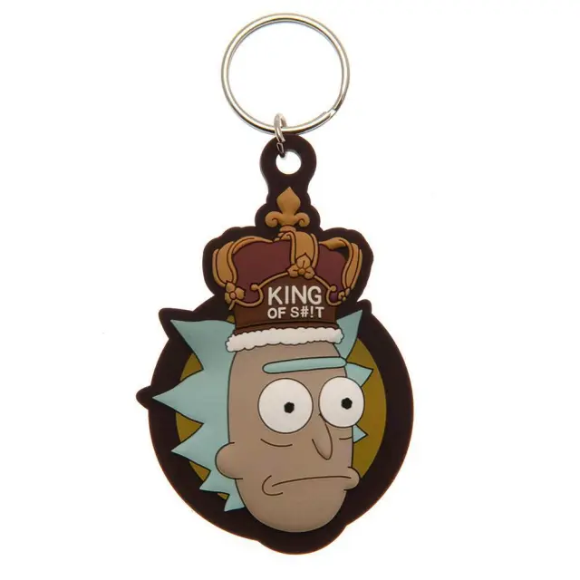 Μπρελόκ RICK AND MORTY - King of S**t - Rubber Keychain - RK39323C