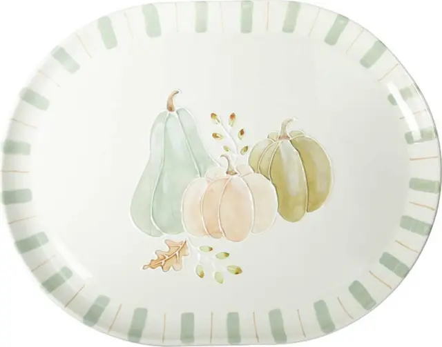 Le Zucche Ceramic Oval Platter Πιατέλα Κεραμική 39x31cm