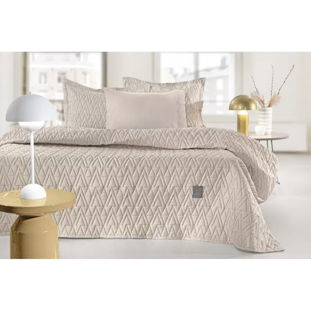 Σετ Κουβερλί Ημίδιπλο 2 Τεμαχίων Guy Laroche Kylian Natural 180x240
