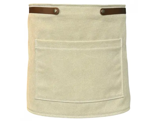 Ποδιά Μέσης από Καμβά Doxx Amsterdam Washed Canvas Waist Apron με ρυθμιζόμενα λουράκια και διαστάσεις 35x67cm - Beige